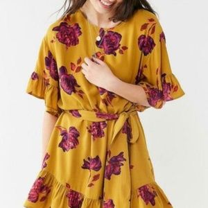 Urban Outfitters Ruffle Tie Dress